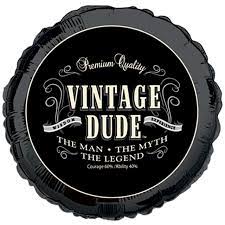 Foil - 18" - Vintage Dude (045567) - Mad Parties & Supplies