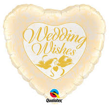 Foil - 18" - Wedding Wishes (48562) - Mad Parties & Supplies