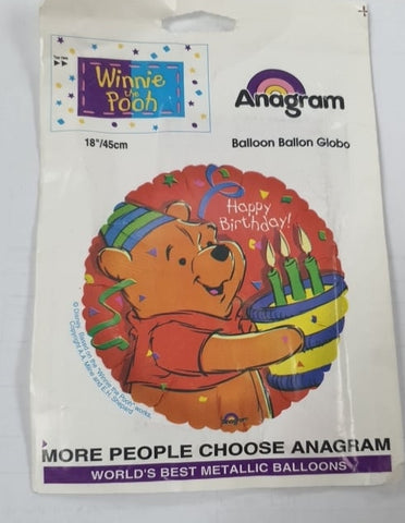 Foil - 18" - Happy Birthday Winnie (05197)