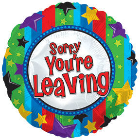 Foil - 18" - Sorry You're Leaving (114028) - Mad Parties & Supplies
