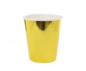 Cups - Paper - Metallic Gold (6130MGP) - Mad Parties & Supplies