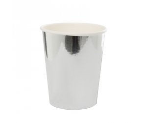Cups - Paper - Metallic Silver (6130MSP) - Mad Parties & Supplies