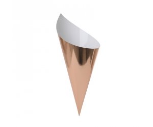 Snack Cone Cups - Pkt 10 - Metallic Rose Gold (6210MRGP) - Mad Parties & Supplies
