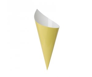 Snack Cone Cups - Pkt 10 - Pastel Yellow (6210PYP) - Mad Parties & Supplies