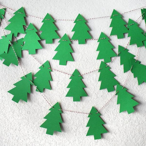 Paper Garland - Christmas Tree (C1267) - Mad Parties & Supplies