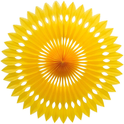 Hanging Fan - 24cm - Yellow (5217Y) - Mad Parties & Supplies