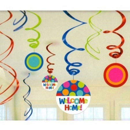 Hanging Swirl Decorations - Welcome Home (675030)