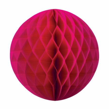 Honeycomb Ball - 15cm - Magenta - Mad Parties & Supplies