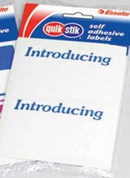Self Adhesive Labels - Introducing - Mad Parties & Supplies