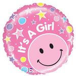Foil - 21" - It's a Girl - Mad Parties & Supplies