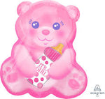 Junior Shape - Teddy Bear - Its a Girl (33655) - Mad Parties & Supplies