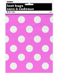 Loot Bags - Pink & White Spots (62075) - Mad Parties & Supplies
