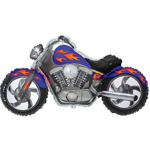 Supershape - Motor Bike (115cm) - Blue & Orange (SSMB01)