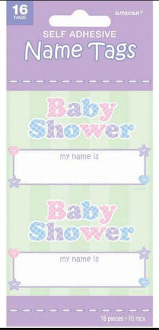 Baby Shower - Name Tag (382437) - Mad Parties & Supplies
