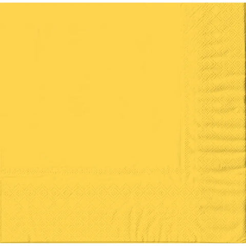 Napkins - Lunch - Yellow (Pkt 20) (51220.09)