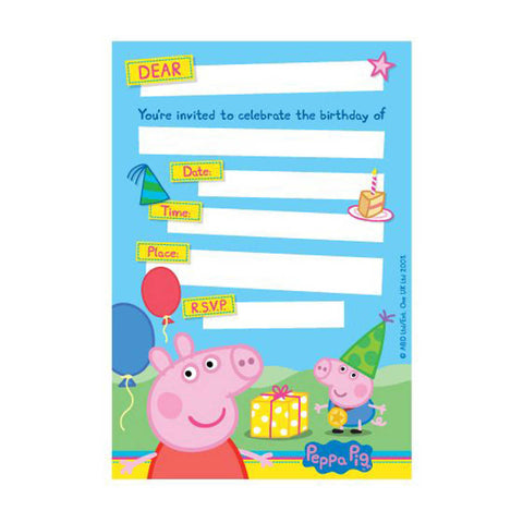 Peppa Pig - Invitations (010683)