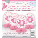 Honeycomb - Baby Shower Elephant (Pink) (41670) - Mad Parties & Supplies
