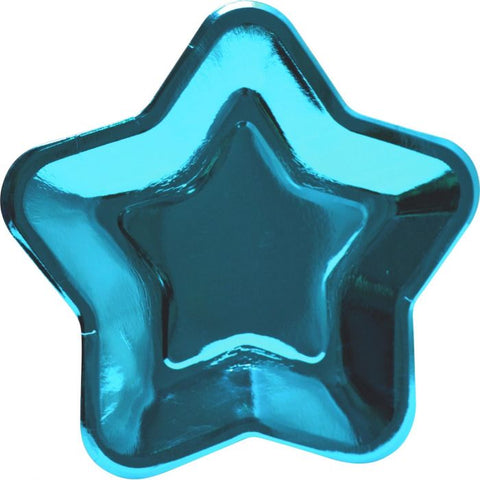 Plates - Blue Star (E4655) - Mad Parties & Supplies
