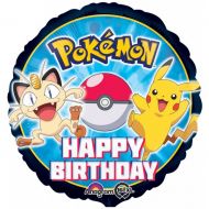 Foil - 18" - Happy Birthday Pokemon (29462) - Mad Parties & Supplies