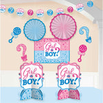 Room Decorating Kit - Gender Reveal (Girl or Boy?) (241573) - Mad Parties & Supplies