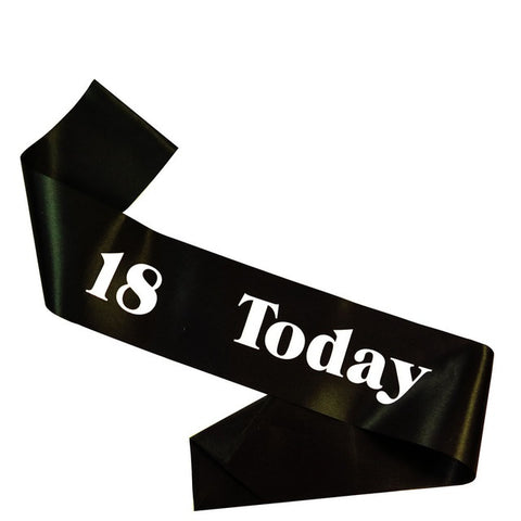 Sashes - 18 Today (10935) - Mad Parties & Supplies