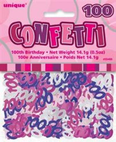 Scatters - 100th (Pink) (55466) - Mad Parties & Supplies