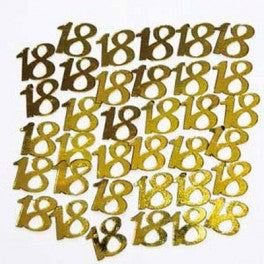 Scatters - 18th (Gold) (400135) - Mad Parties & Supplies