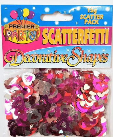 Scatters - Hearts - Assorted (400114) - Mad Parties & Supplies