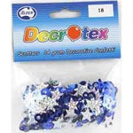 Scatters - 18th (Blue with stars) (108378) - Mad Parties & Supplies
