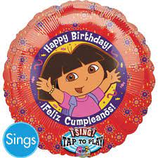 Signing Balloon - Dora the Explorer (12903) - Mad Parties & Supplies