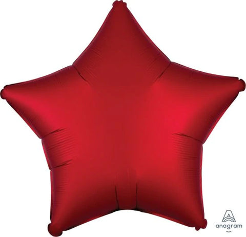 Foil - 18" - Star - Satin Sangria (Red) (3858501)