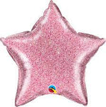 Foil - 20" - Star Glitter - Pink (21619)