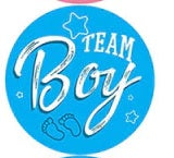 Stickers - Pkt 12 - Team Girl / Team Boy (Round)