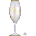 Supershape - 38" - Champagne Glass (0619501) - Mad Parties & Supplies