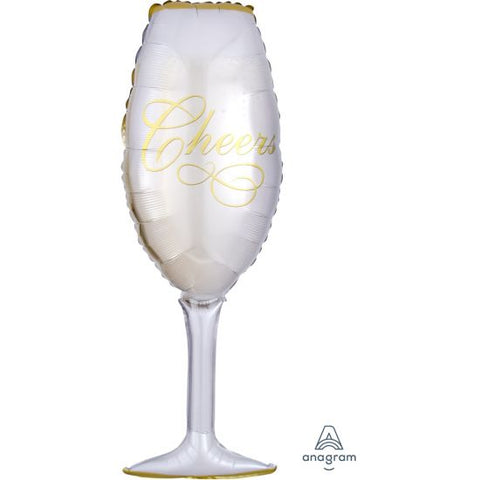 Supershape - 38" - Champagne Glass (0619501) - Mad Parties & Supplies