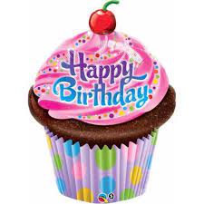 Supershape - 35" - Happy Birthday Cupcake (16083)