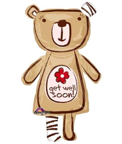 Supershape - Get Well Teddy (24527) - Mad Parties & Supplies