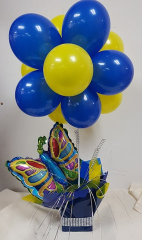 Balloon Topiary Centrepiece with small Mother's Day Foil (TBMDCP01) - Mad Parties & Supplies