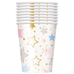 Cups - Paper - Pkt 8 - Twinkle Twinkle Little Star (72416) - Mad Parties & Supplies
