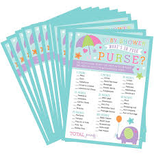 Baby Shower - What's in your purse game (380043) - Mad Parties & Supplies