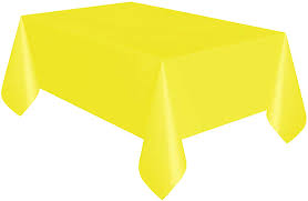 Tablecover - Trestle - Yellow (77015.09) - Mad Parties & Supplies
