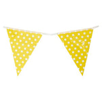 Flag Banner - Yellow & White Spots (10023) - Mad Parties & Supplies